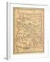 1887, Arizona State Map, United States-null-Framed Giclee Print