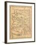 1887, Arizona State Map, United States-null-Framed Giclee Print