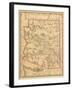 1887, Arizona State Map, United States-null-Framed Giclee Print