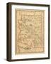 1887, Arizona State Map, United States-null-Framed Giclee Print