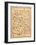 1887, Arizona State Map, United States-null-Framed Giclee Print