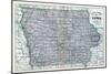 1887, Iowa Rail Road Sectional Map, Iowa, United States-null-Mounted Giclee Print