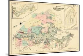 1887, Lake Hopatcong, Morris, Sussex Counties, Landing, New Jersey, United States-null-Mounted Giclee Print