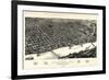 1887, Little Rock Bird's Eye View, Arkansas, United States-null-Framed Giclee Print