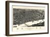 1887, Little Rock Bird's Eye View, Arkansas, United States-null-Framed Giclee Print