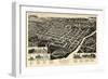 1887, Macon Bird's Eye View, Georgia, United States-null-Framed Giclee Print