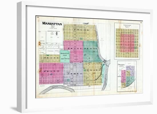 1887, Manhattan, Coronado, Towanda, Kansas, United States-null-Framed Giclee Print