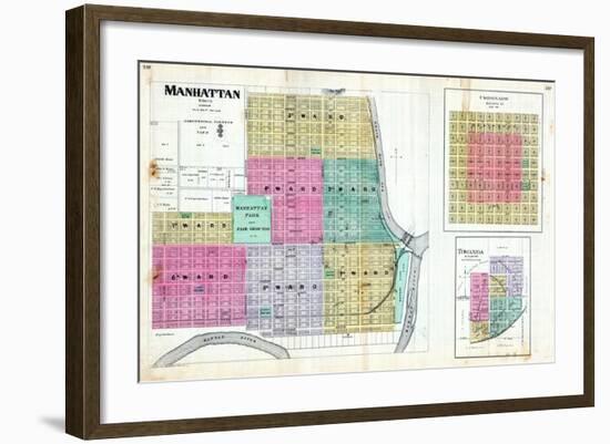 1887, Manhattan, Coronado, Towanda, Kansas, United States-null-Framed Giclee Print