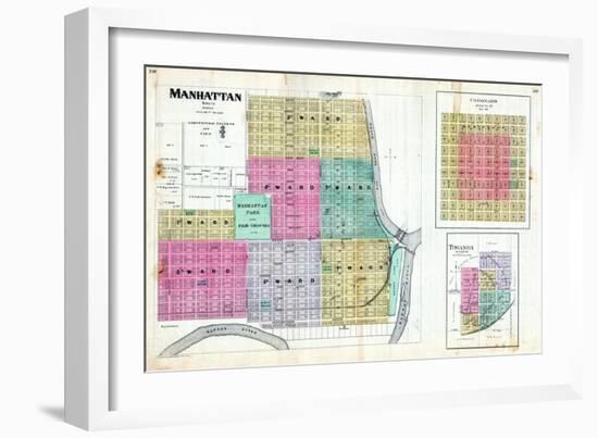 1887, Manhattan, Coronado, Towanda, Kansas, United States-null-Framed Giclee Print