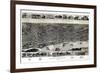 1887, Memphis Bird's Eye View, Tennessee, United States-null-Framed Premium Giclee Print