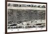 1887, Memphis Bird's Eye View, Tennessee, United States-null-Framed Giclee Print