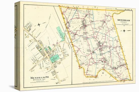 1887, Mendham Township, Mendham P.O., New Jersey, United States-null-Stretched Canvas