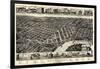 1887, Montgomery Bird's Eye View, Alabama, United States-null-Framed Giclee Print