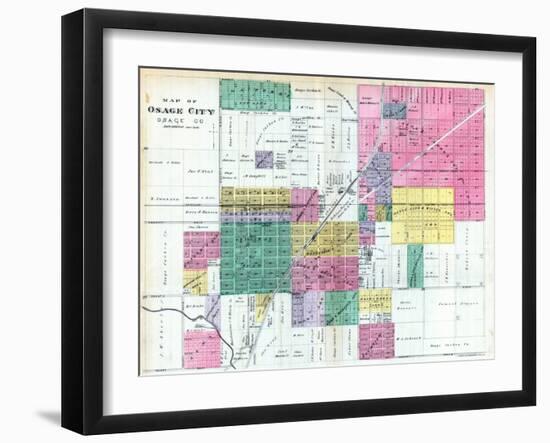 1887, Osage City, Kansas, United States-null-Framed Giclee Print