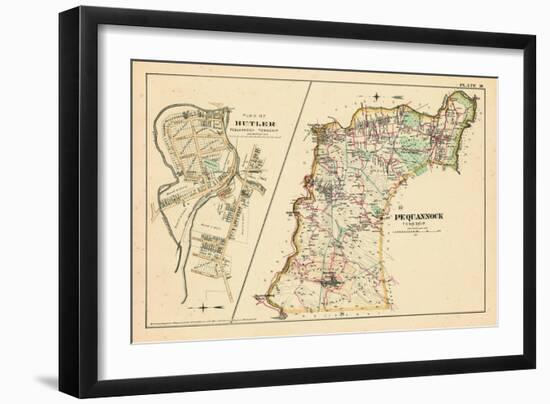 1887, Pequannock Township, Butler Plan, New Jersey, United States-null-Framed Giclee Print