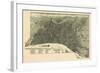 1887, Philadelphia Bird's Eye View, Pennsylvania, United States-null-Framed Giclee Print