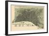 1887, Philadelphia Bird's Eye View, Pennsylvania, United States-null-Framed Giclee Print