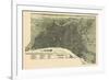 1887, Philadelphia Bird's Eye View, Pennsylvania, United States-null-Framed Giclee Print