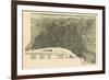 1887, Philadelphia Bird's Eye View, Pennsylvania, United States-null-Framed Giclee Print