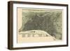 1887, Philadelphia Bird's Eye View, Pennsylvania, United States-null-Framed Giclee Print