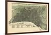 1887, Philadelphia Bird's Eye View, Pennsylvania, United States-null-Framed Giclee Print