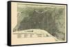 1887, Philadelphia Bird's Eye View, Pennsylvania, United States-null-Framed Stretched Canvas