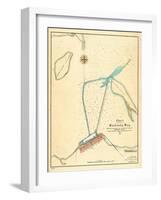 1887, Sandusky Bay Chart Ohio, Ohio, United States-null-Framed Giclee Print