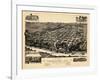 1887, Tuskaloosa Bird's Eye View, Alabama, United States-null-Framed Giclee Print