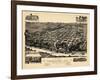 1887, Tuskaloosa Bird's Eye View, Alabama, United States-null-Framed Giclee Print