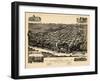 1887, Tuskaloosa Bird's Eye View, Alabama, United States-null-Framed Giclee Print