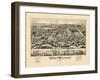 1887, West Medway Bird's Eye View, Massachusetts, United States-null-Framed Giclee Print