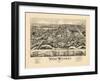 1887, West Medway Bird's Eye View, Massachusetts, United States-null-Framed Giclee Print