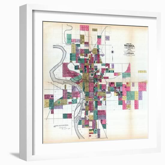 1887, Wichita, Kansas, United States-null-Framed Giclee Print