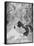 1888 Blizzard in New York-null-Framed Stretched Canvas