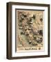 1888, California State Map, California, United States-null-Framed Giclee Print