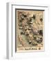 1888, California State Map, California, United States-null-Framed Giclee Print