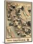 1888, California State Map, California, United States-null-Mounted Giclee Print