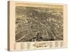 1888, Dover Bird's Eye View, New Hampshire, United States-null-Stretched Canvas
