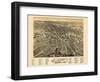 1888, Dover Bird's Eye View, New Hampshire, United States-null-Framed Premium Giclee Print