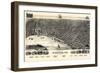 1888, Evansville Bird's Eye View, Indiana, United States-null-Framed Giclee Print