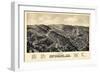 1888, Hot Springs Bird's Eye View, Arkansas, United States-null-Framed Giclee Print