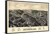 1888, Hot Springs Bird's Eye View, Arkansas, United States-null-Framed Stretched Canvas