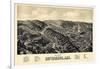 1888, Hot Springs Bird's Eye View, Arkansas, United States-null-Framed Giclee Print