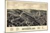 1888, Hot Springs Bird's Eye View, Arkansas, United States-null-Mounted Giclee Print