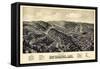 1888, Hot Springs Bird's Eye View, Arkansas, United States-null-Framed Stretched Canvas