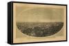 1888 Las Angeles Map-N. Harbick-Framed Stretched Canvas