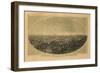 1888 Las Angeles Map-N. Harbick-Framed Art Print