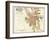 1888, Little Rock City Map, Arkansas, United States-null-Framed Giclee Print