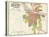 1888, Little Rock City Map, Arkansas, United States-null-Stretched Canvas