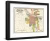 1888, Little Rock City Map, Arkansas, United States-null-Framed Giclee Print